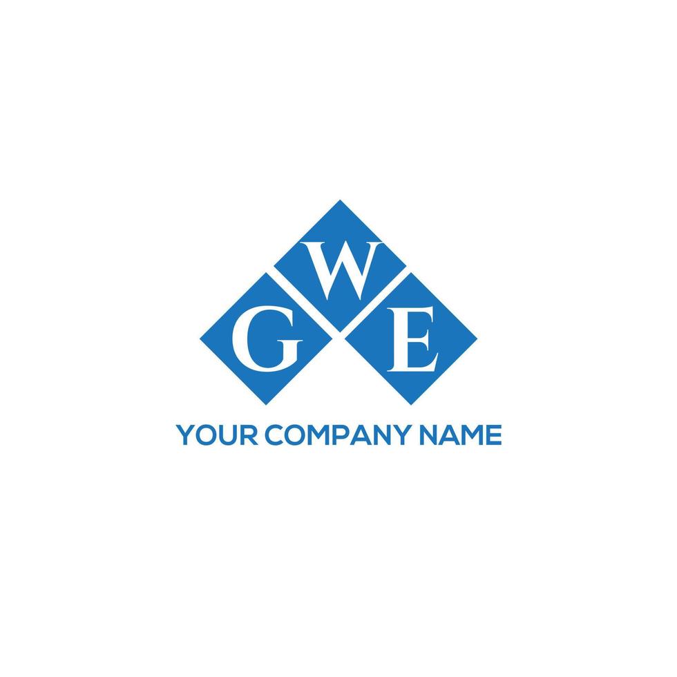 création de logo de lettre gwe sur fond blanc. concept de logo de lettre initiales créatives gwe. conception de lettre gwe. vecteur