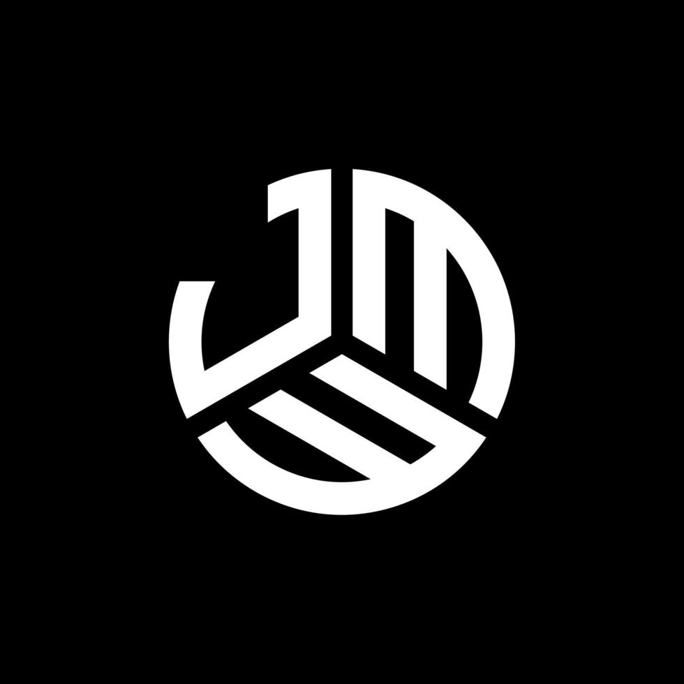 création de logo de lettre jmw sur fond noir. concept de logo de lettre initiales créatives jmw. conception de lettre jmw. vecteur
