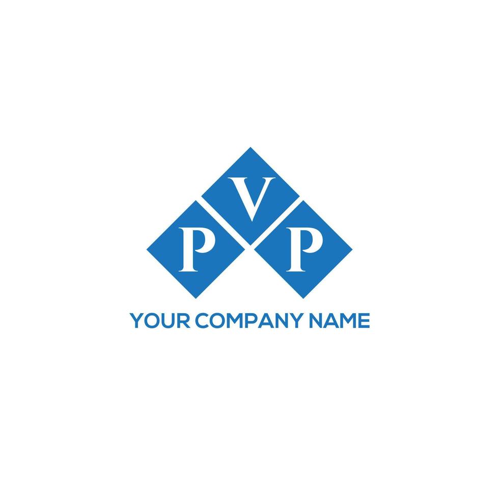 création de logo de lettre pvp sur fond blanc. concept de logo de lettre initiales créatives pvp. conception de lettre pvp. vecteur
