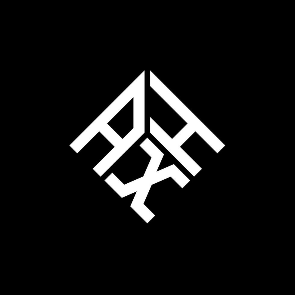 création de logo de lettre axh sur fond noir. concept de logo de lettre initiales créatives axh. conception de lettre axh. vecteur