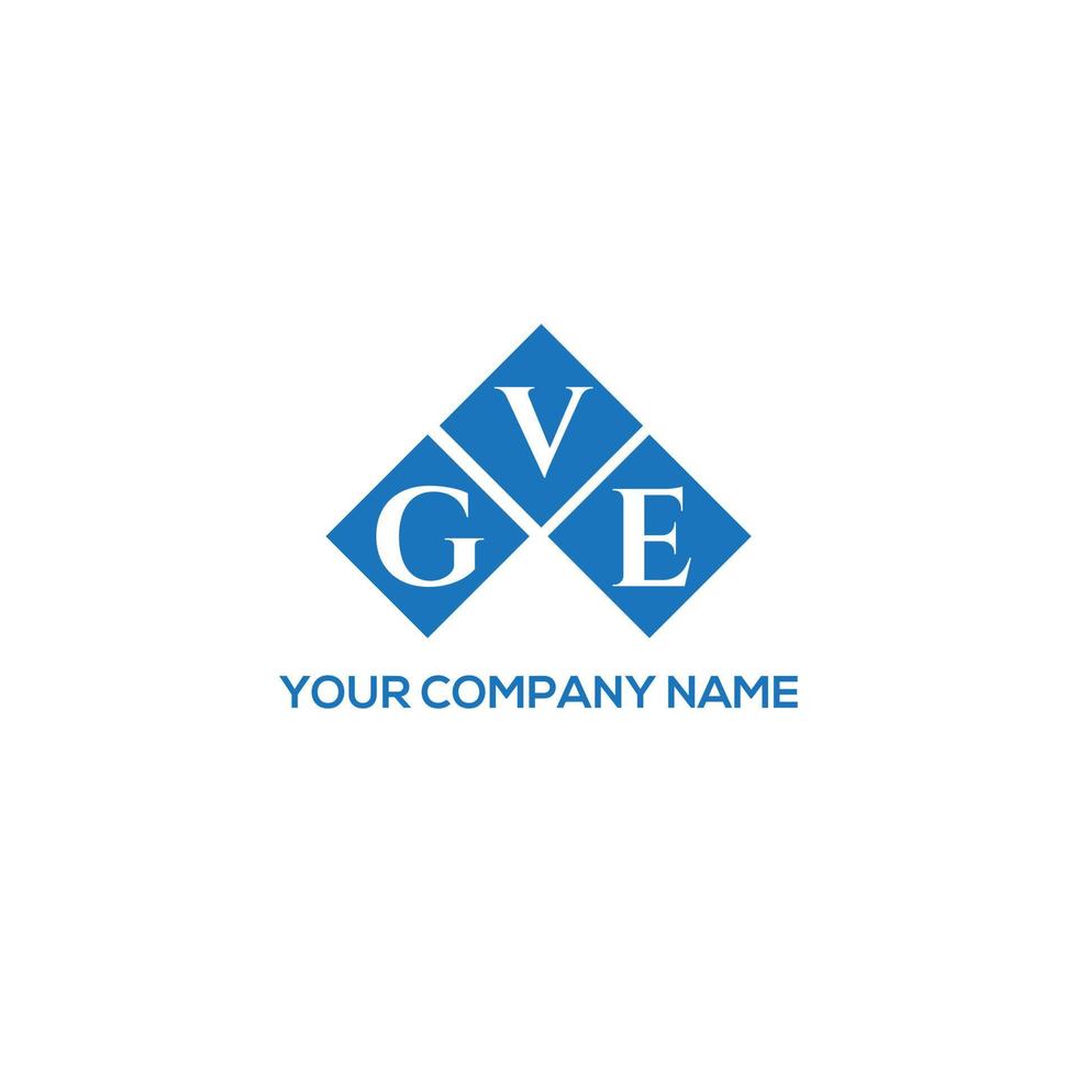 création de logo de lettre gve sur fond blanc. gve concept de logo de lettre initiales créatives. conception de lettre gve. vecteur