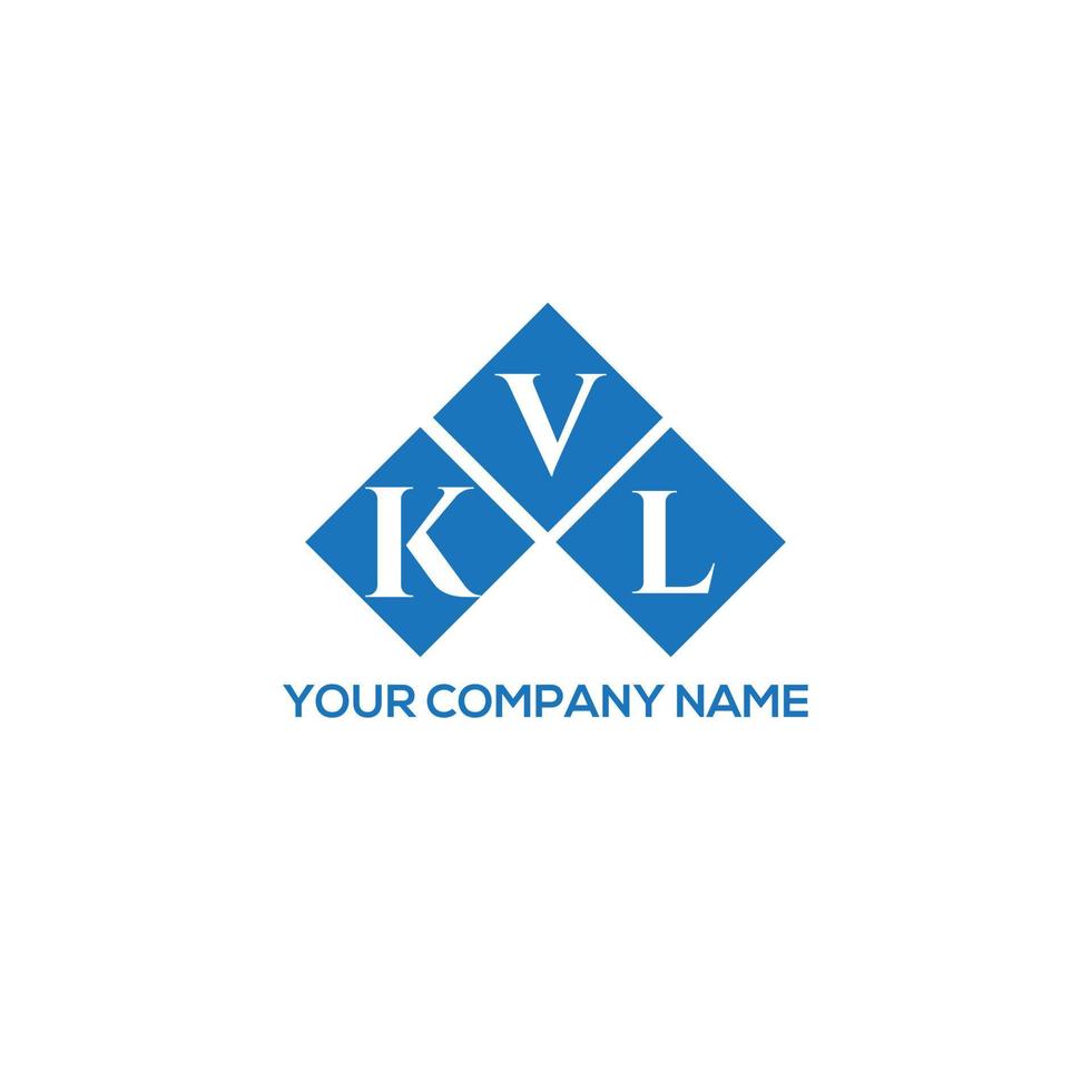 création de logo de lettre kvl sur fond blanc. concept de logo de lettre initiales créatives kvl. conception de lettre kvl. vecteur