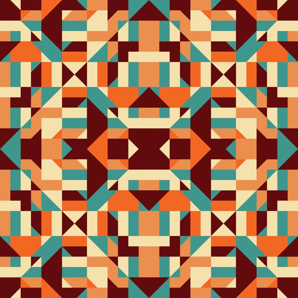 motif kaléidoscope géométrique abstrait vecteur