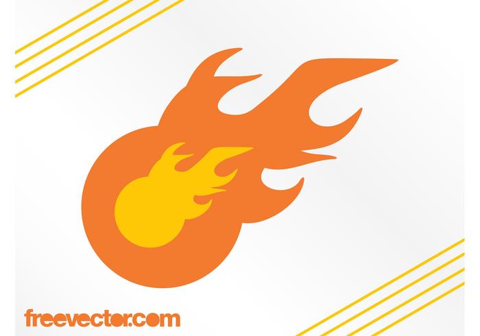 Modèle de logo de flamme vecteur