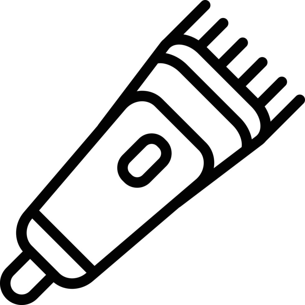 illustration de conception d'icône de vecteur de tondeuse à cheveux