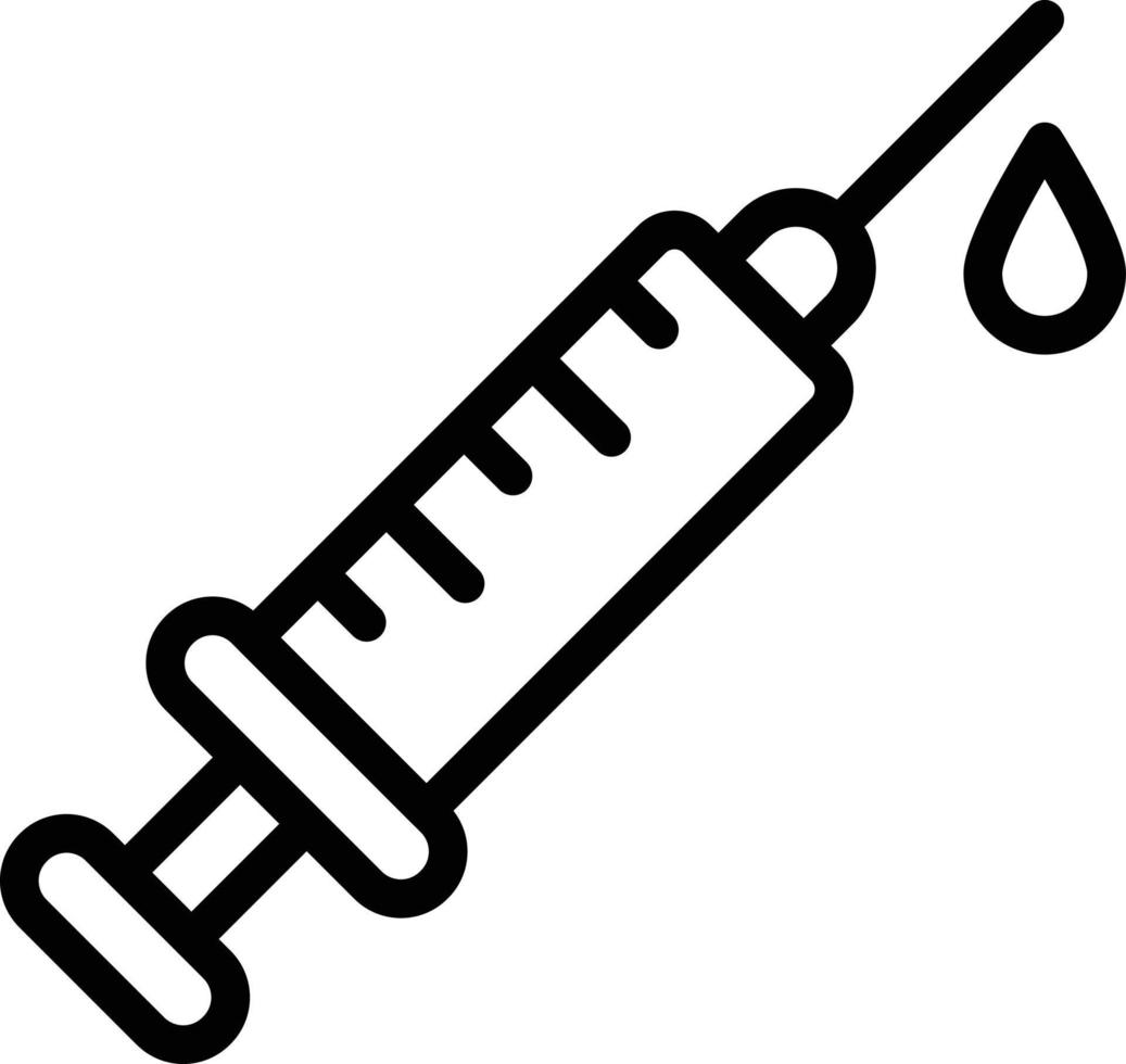 illustration de conception d'icône de vecteur de seringue