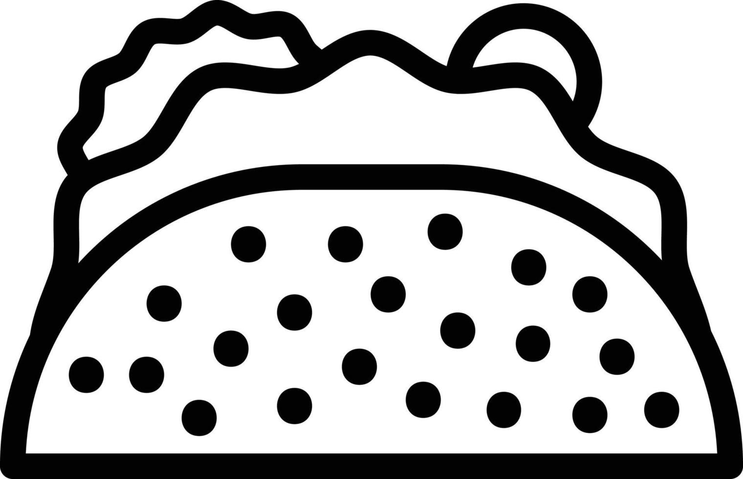 taco vecteur icône illustration de conception