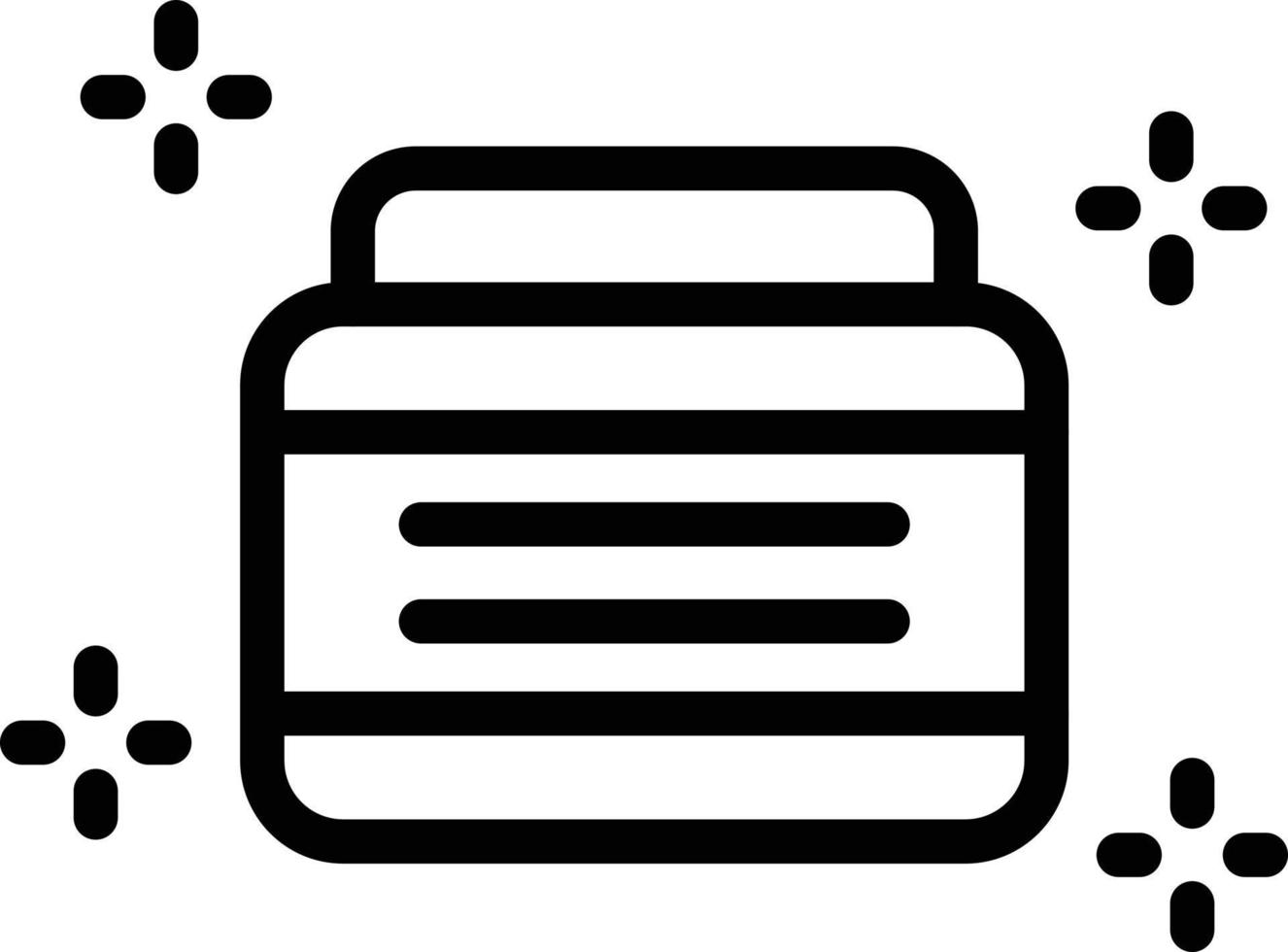 illustration de conception d'icône de vecteur de paillettes