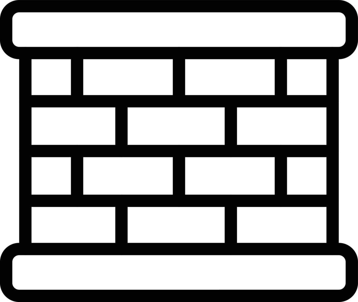 illustration de conception d'icône de vecteur de mur de briques