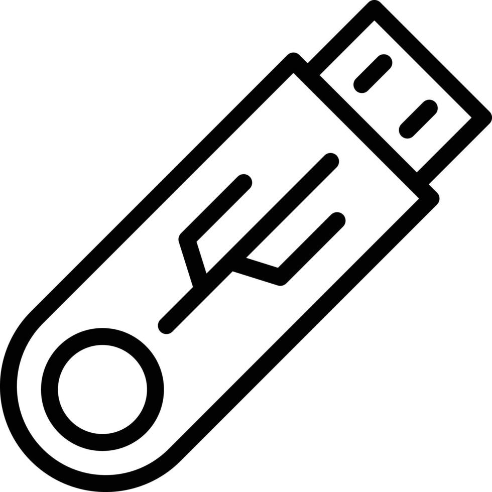 illustration de conception d'icône de vecteur usb