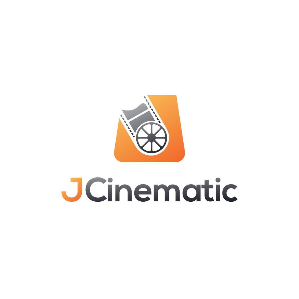 modèle de conception de logo de studio de cinéma cinéma vecteur