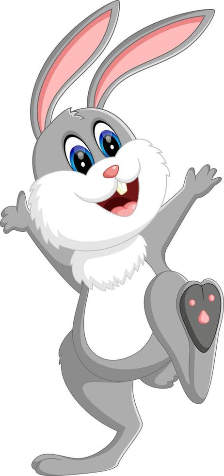 illustration de dessin animé mignon lapin vecteur