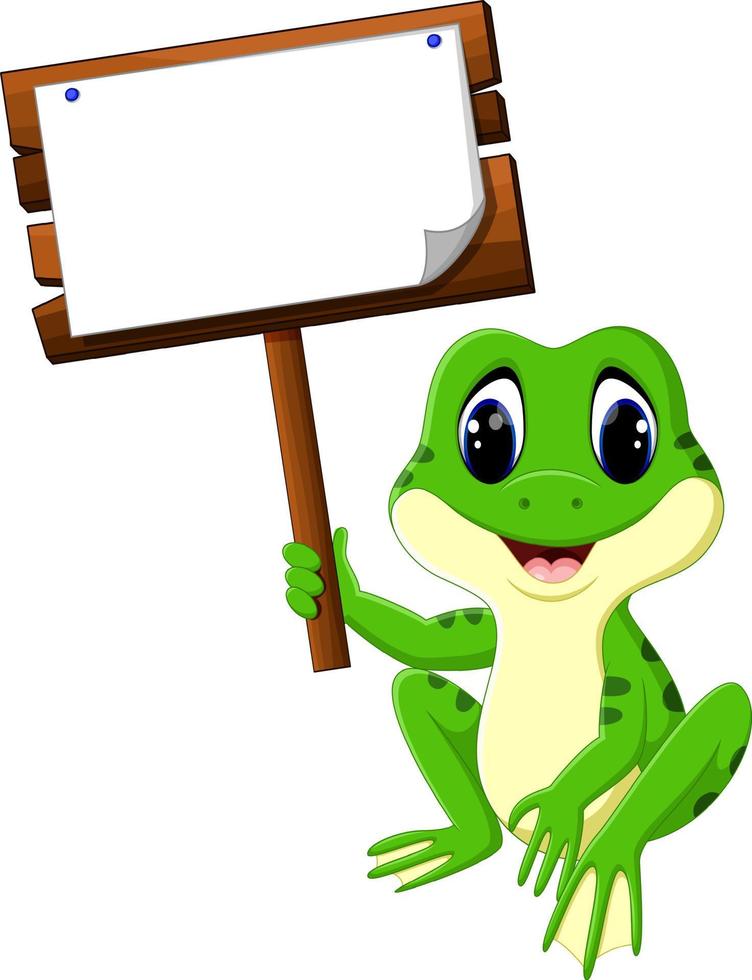 dessin animé mignon grenouille vecteur