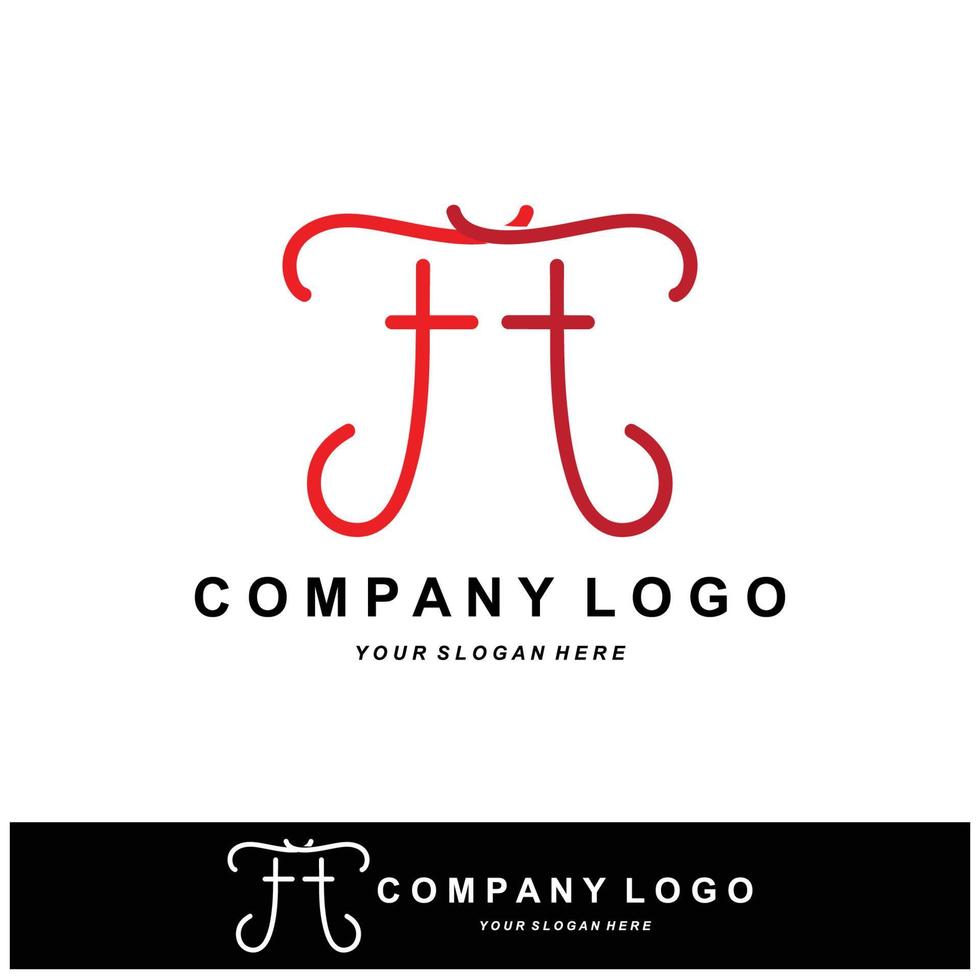 logo de la lettre f, conception des initiales de la marque de l'entreprise, illustration vectorielle de sérigraphie autocollant vecteur