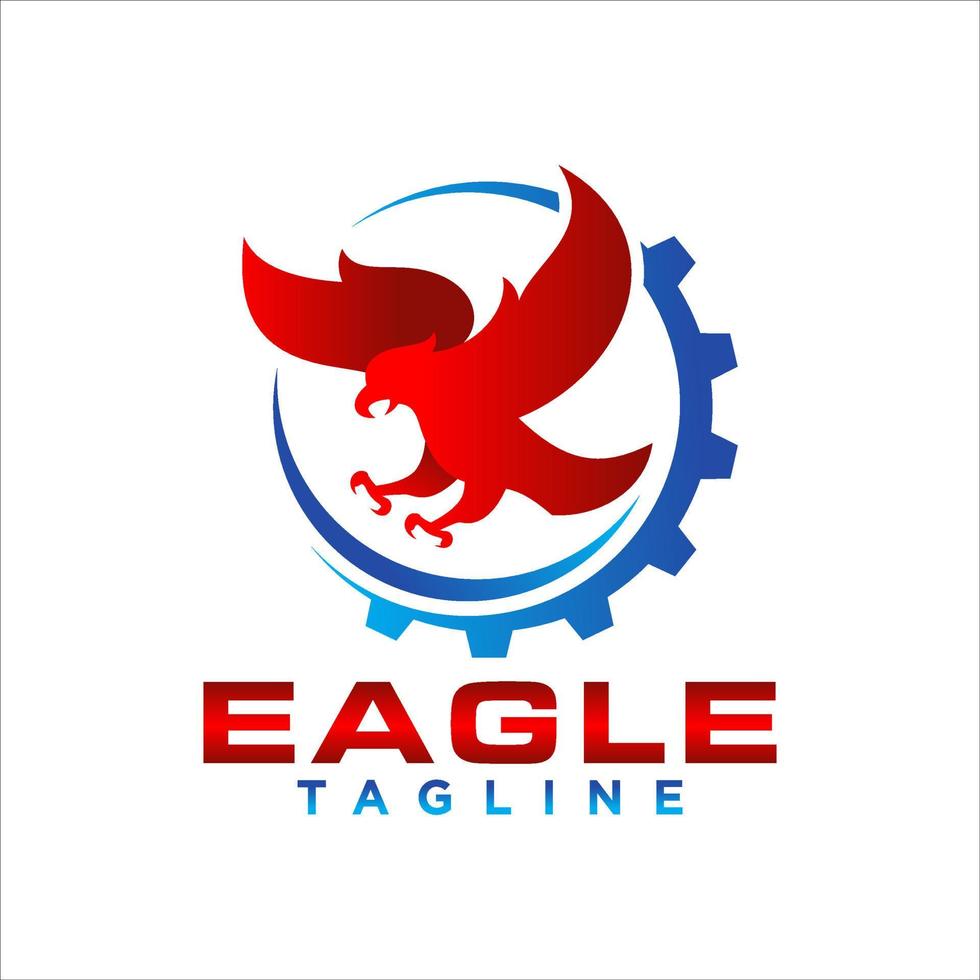 modèle de vecteur de conception de logo oiseau aigle