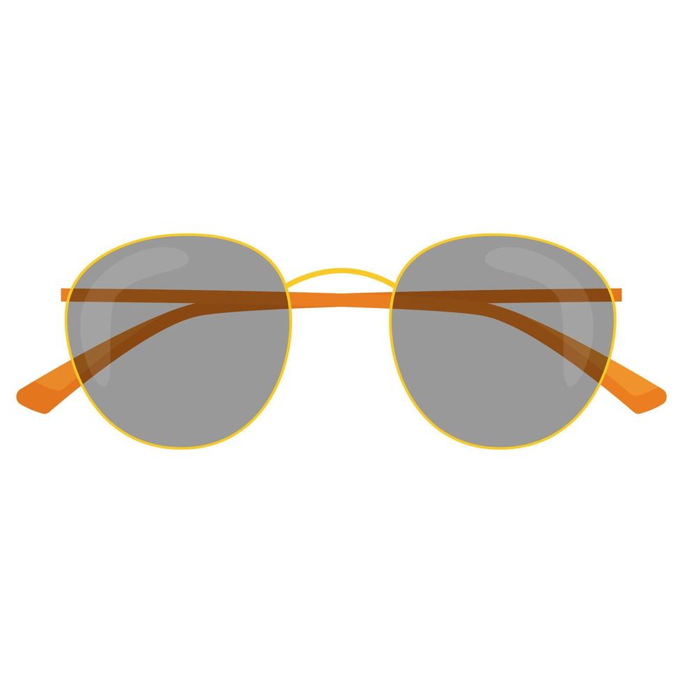 lunettes de soleil colorées à la mode avec lentille solaire. lunettes de soleil femme. vecteur