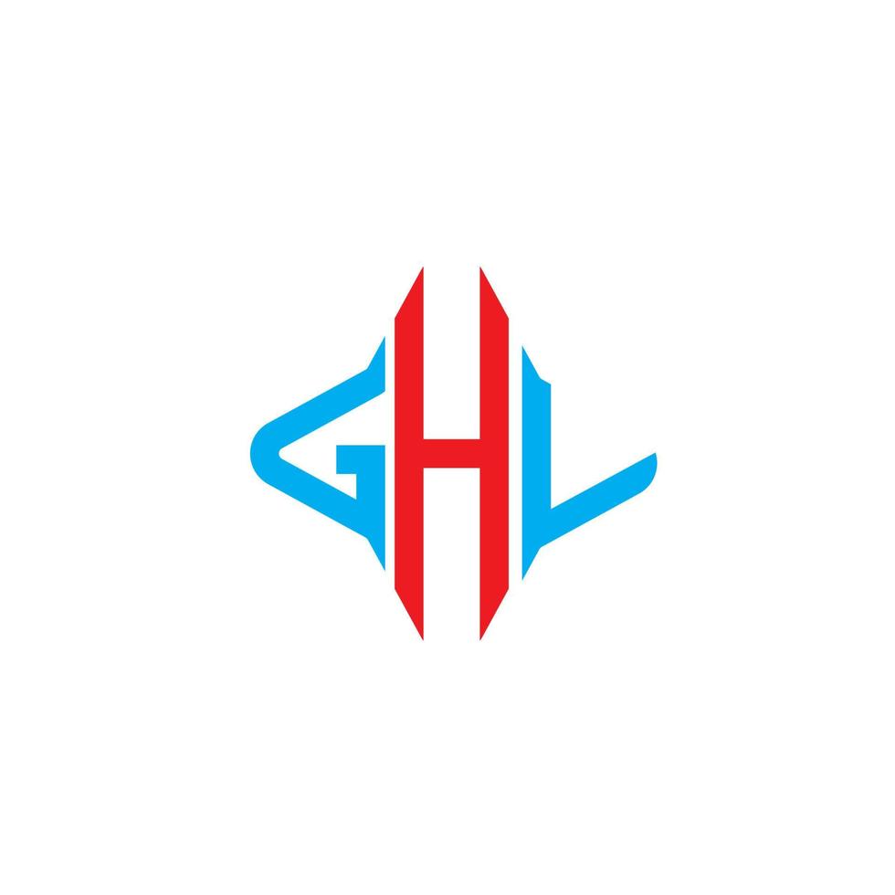 création de logo de lettre ghv avec graphique vectoriel