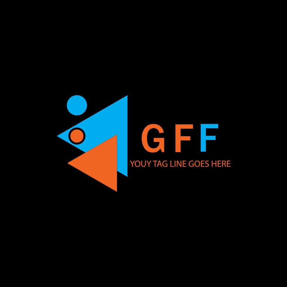 création de logo lettre gff avec graphique vectoriel