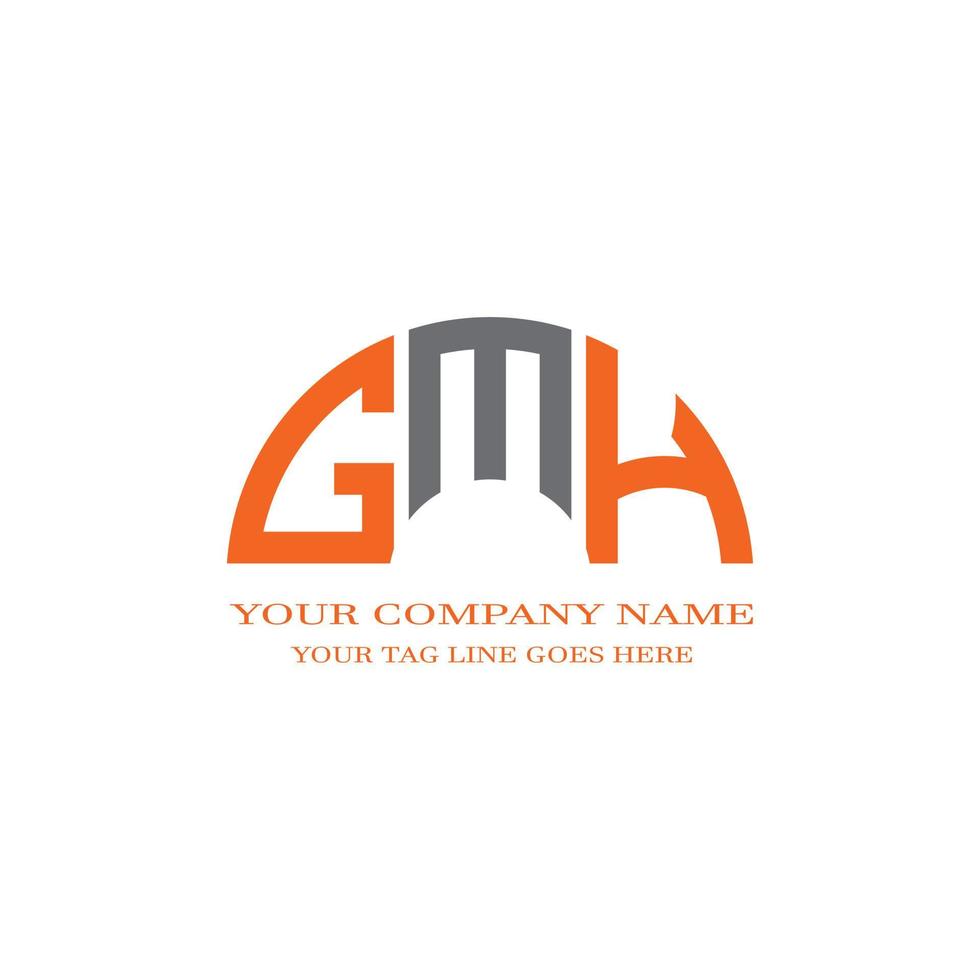 création de logo de lettre gmh avec graphique vectoriel