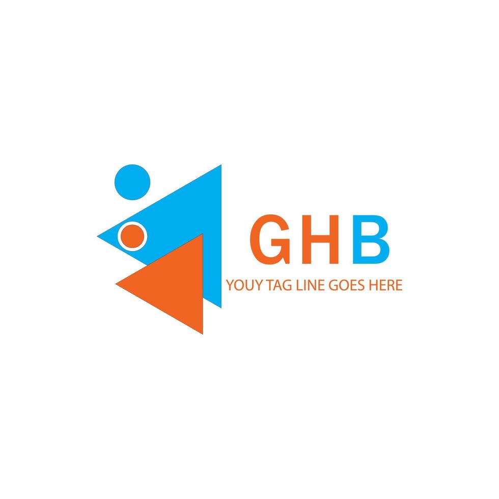 création de logo de lettre ghb avec graphique vectoriel