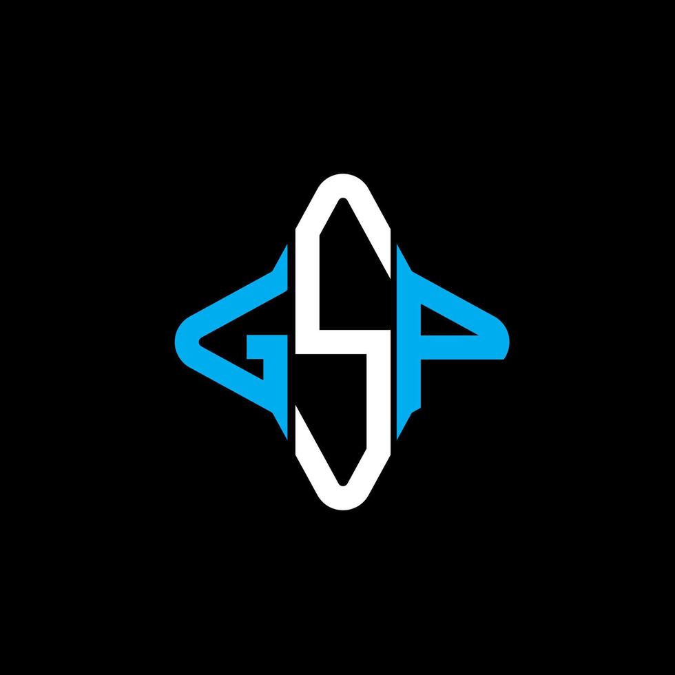 création de logo de lettre gsp avec graphique vectoriel