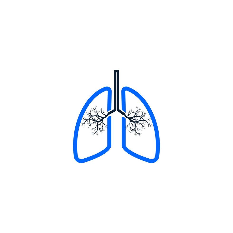 vecteur d'icône de poumons humains