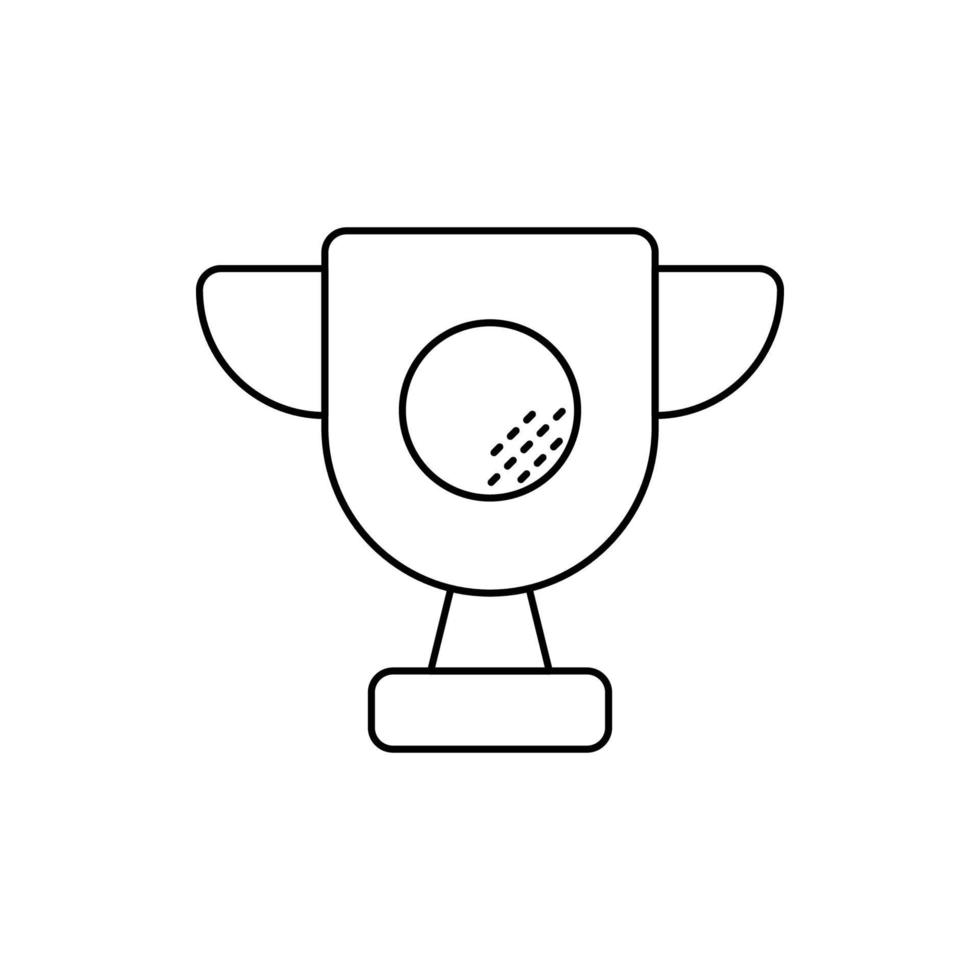 icône de la coupe du prix des sports de golf vecteur