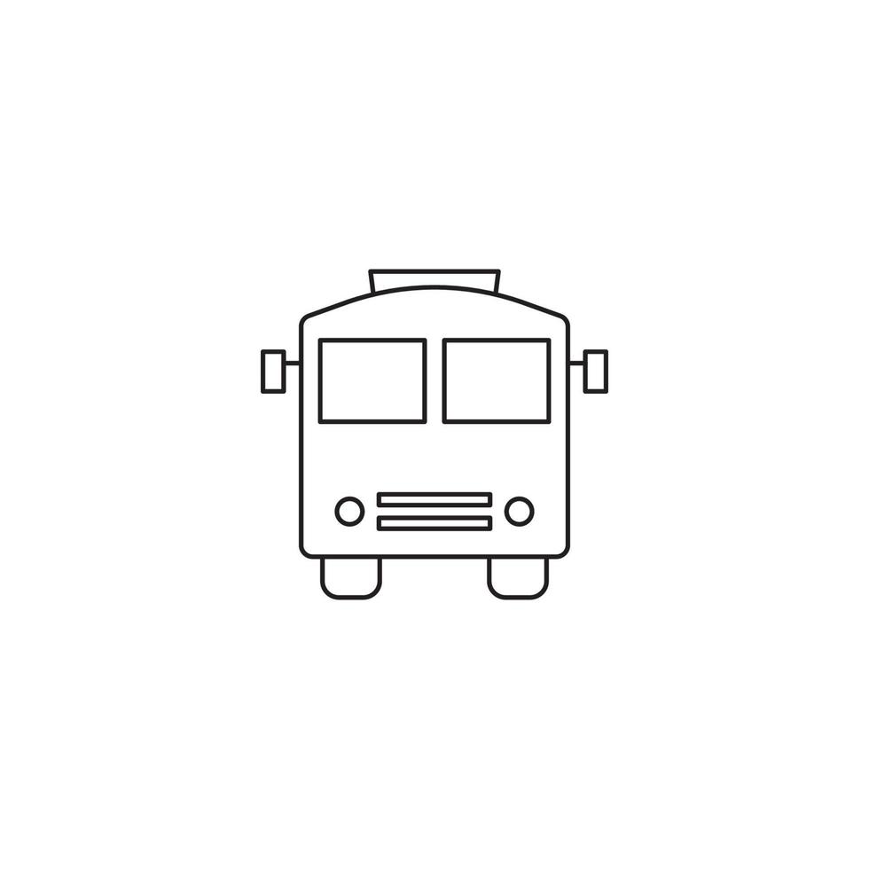 vecteur d'icône de transport de bus de voyage