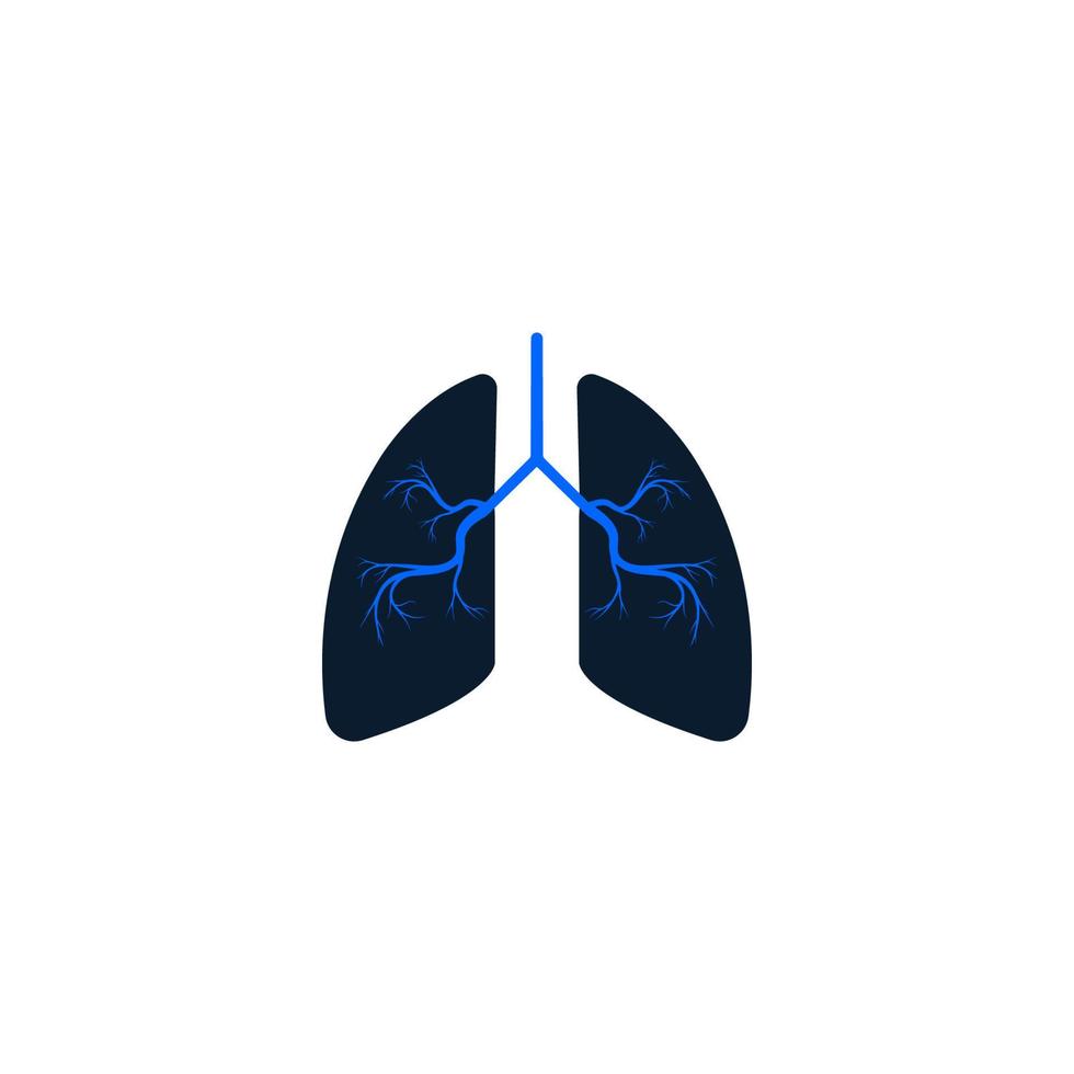 vecteur d'icône de poumons humains