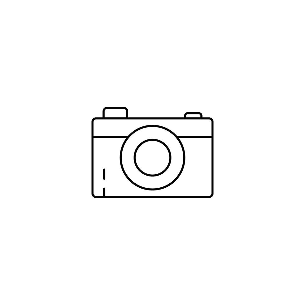 vecteur d'icône de caméra de photographie d'été