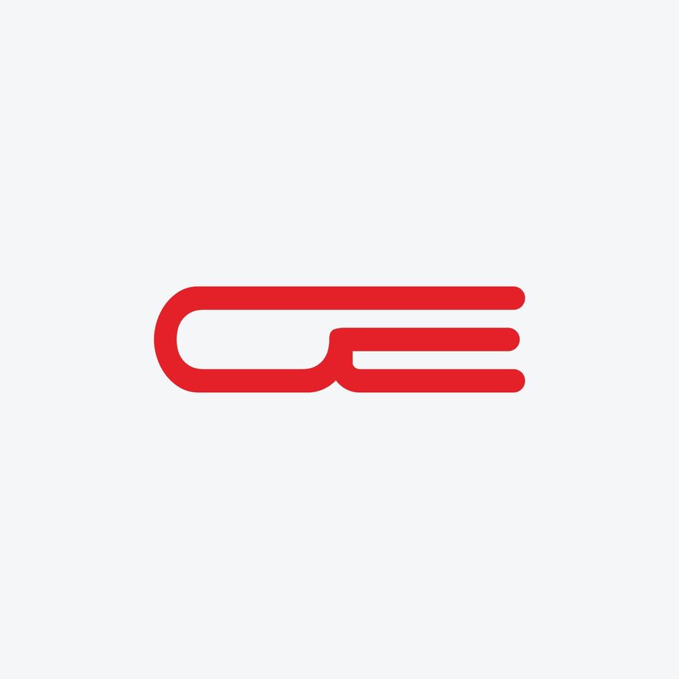 initiales lettre o et e logo modèle de conception d'art en ligne. vecteur