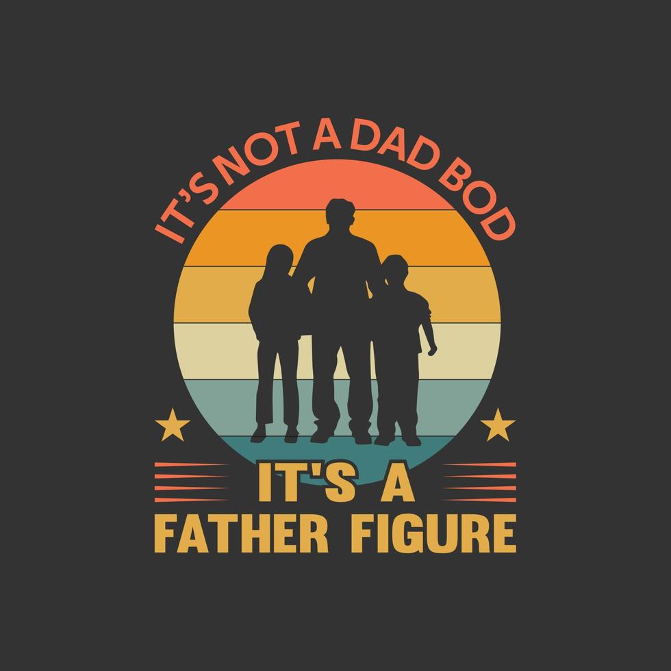 conception de t-shirt bonne fête des pères vecteur