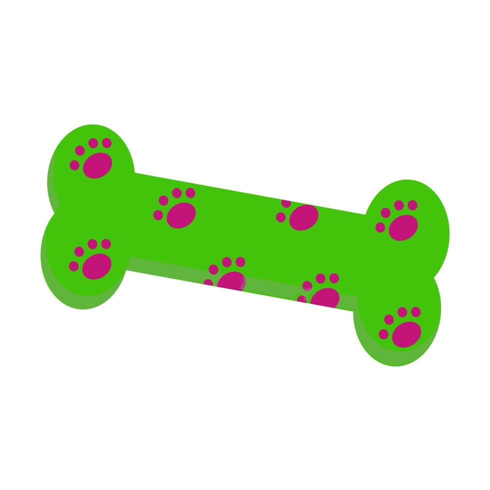 l'os est un jouet pour une illustration vectorielle de chien. vecteur