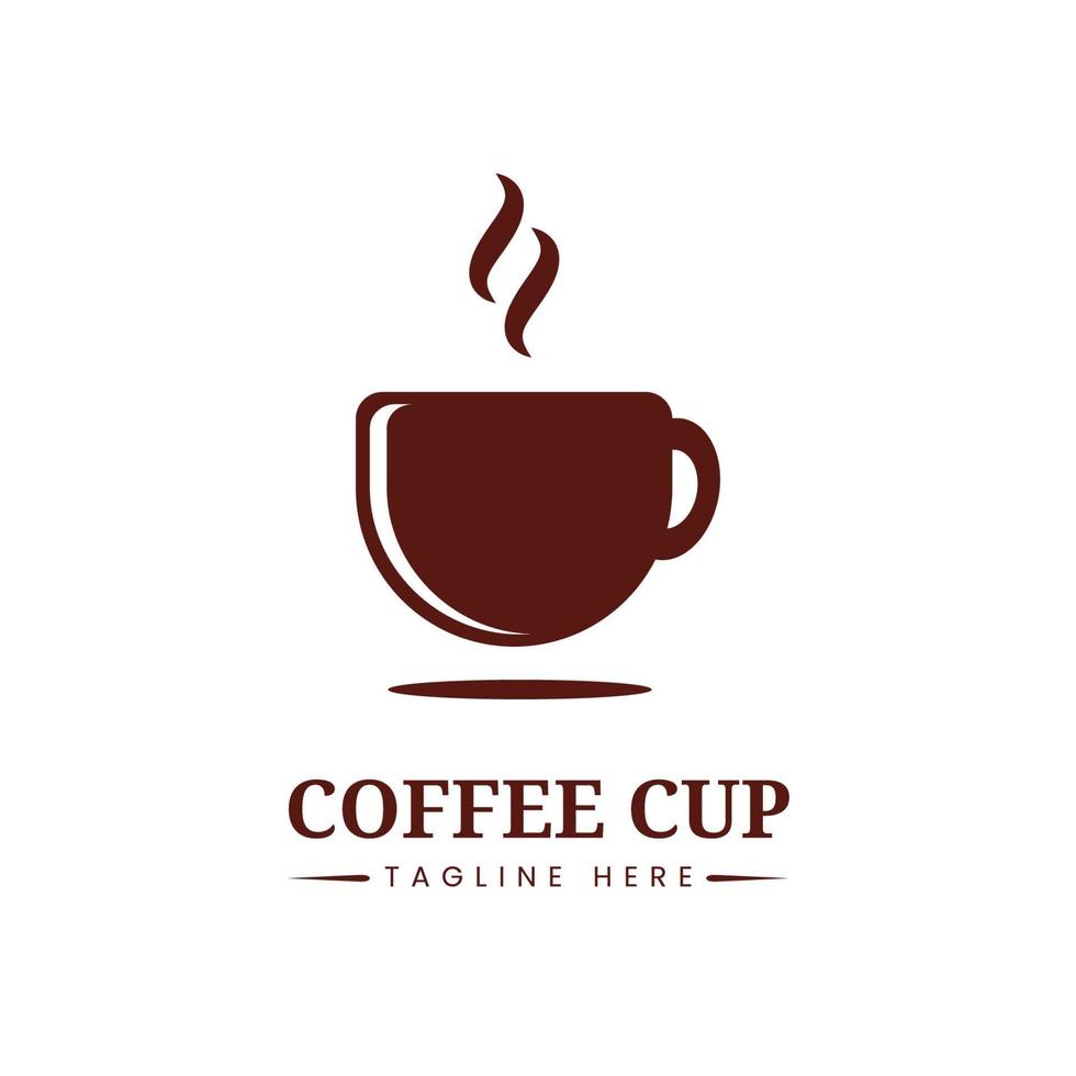 logo de tasse à café vintage. concept de logo de café simple. vecteur
