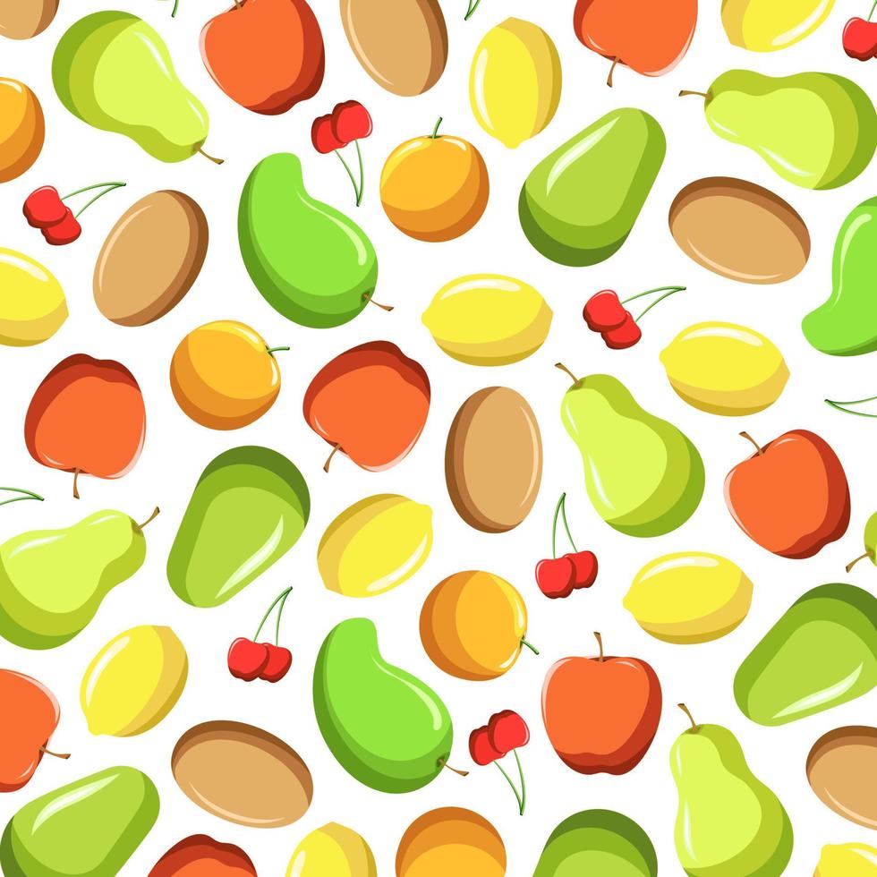 fond d'illustration vectorielle de motif de fruits vecteur