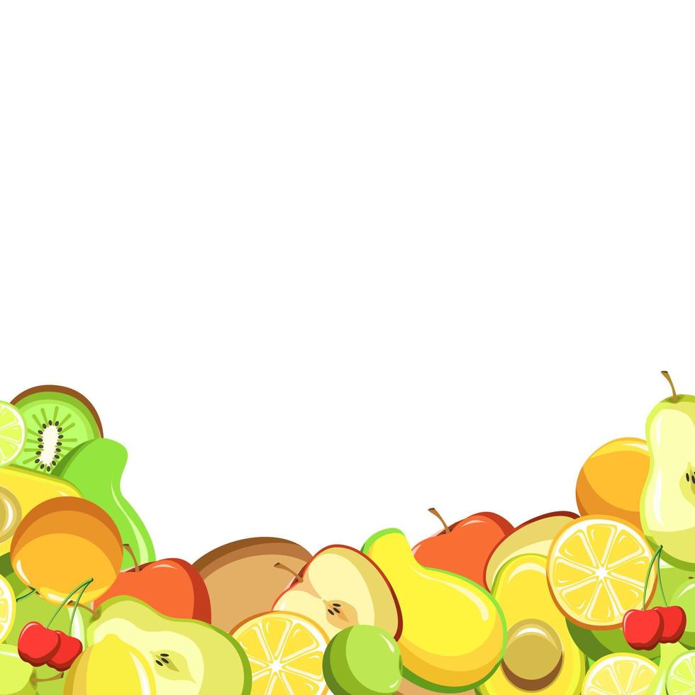fond d'illustration vectorielle de fruits vecteur