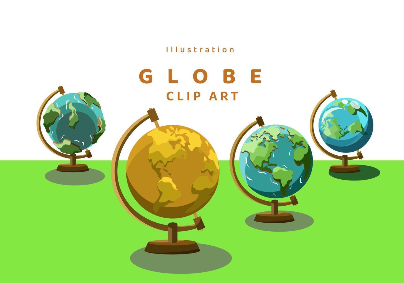 illustration vecteur globe clipart