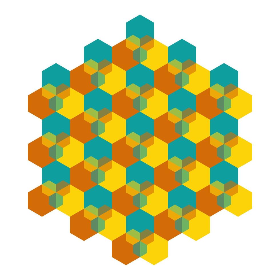 patron arrière plan résumé hexagone couleur gradient vecteur