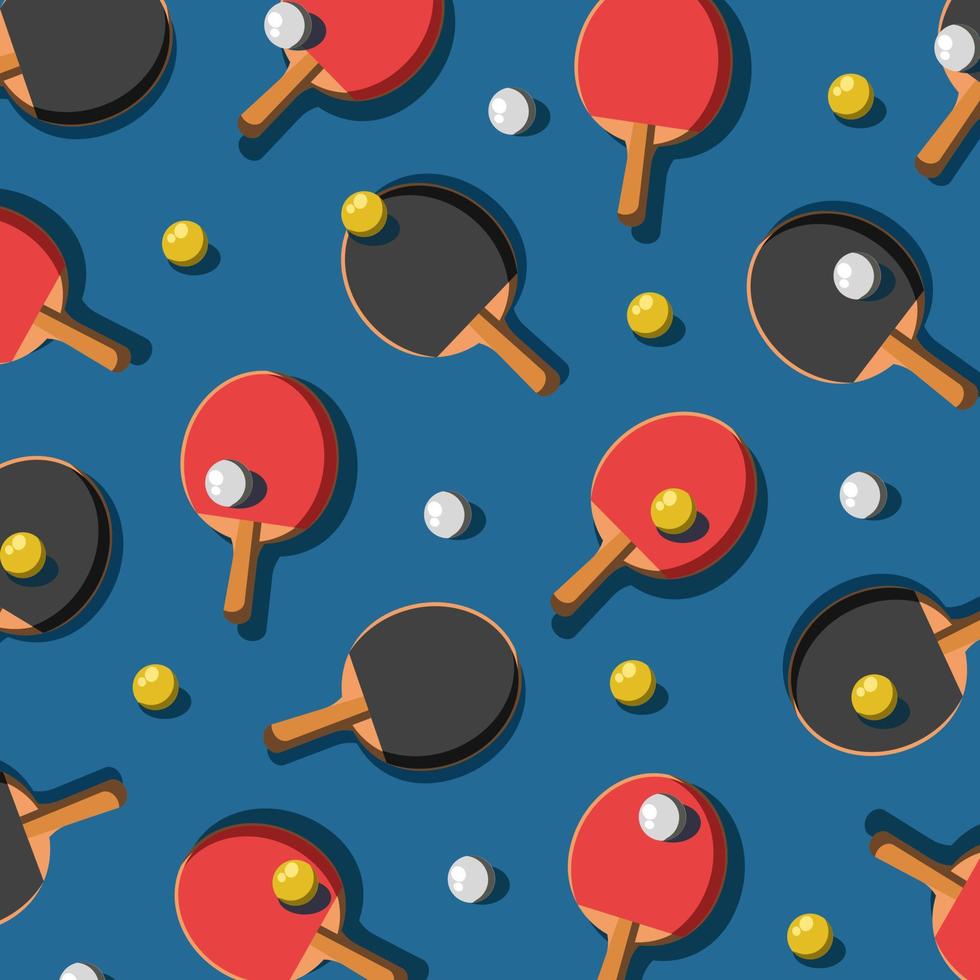 illustration vectorielle de fond de modèle de sport de ping-pong vecteur