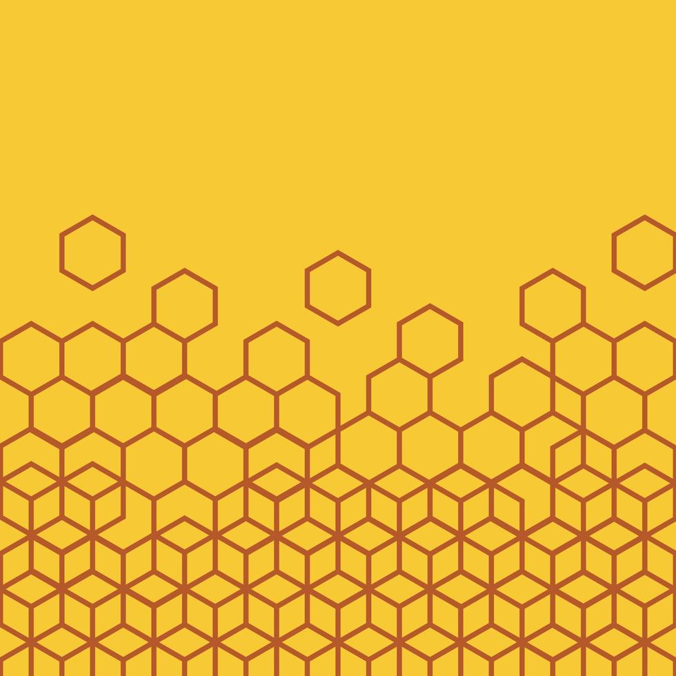 vecteur de fond de motif de ligne abstraite en nid d'abeille