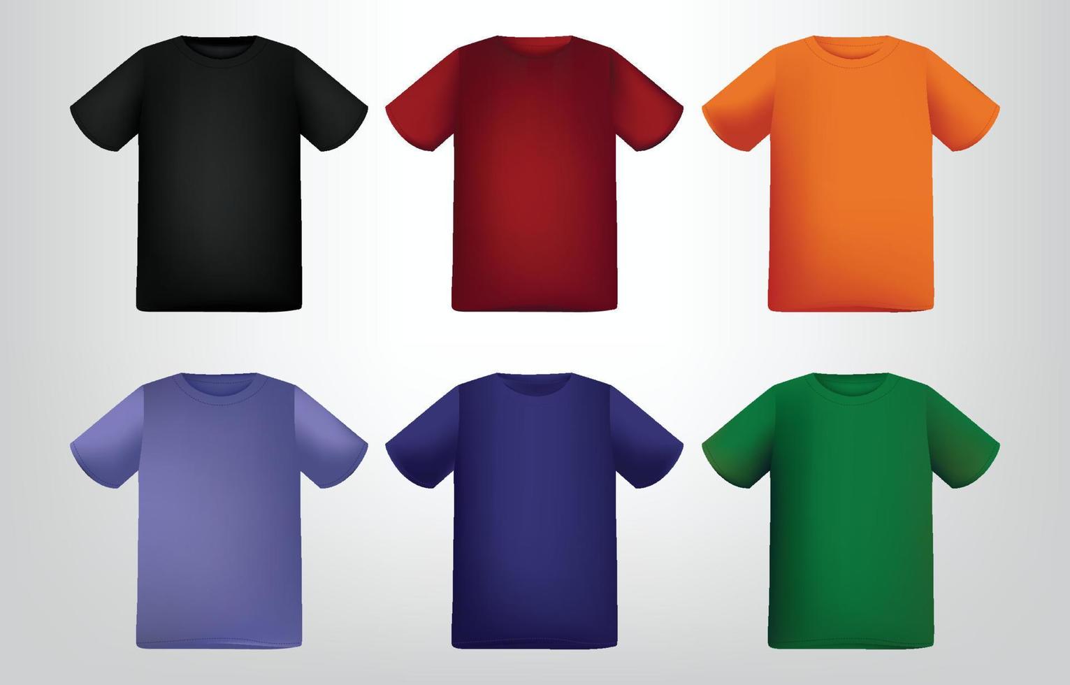 concept de modèle de t-shirt 3d vecteur