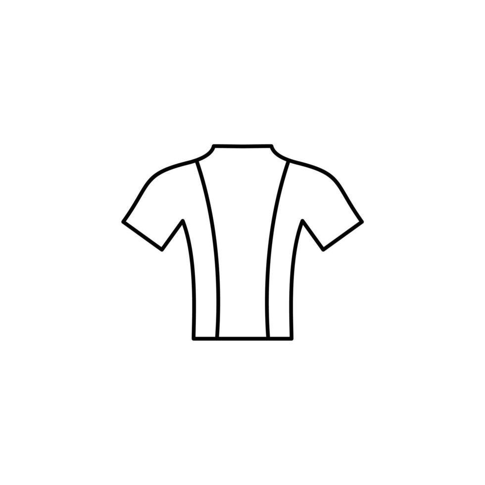 chemise, mode, polo, vêtements fine ligne icône vector illustration logo modèle. adapté à de nombreuses fins.