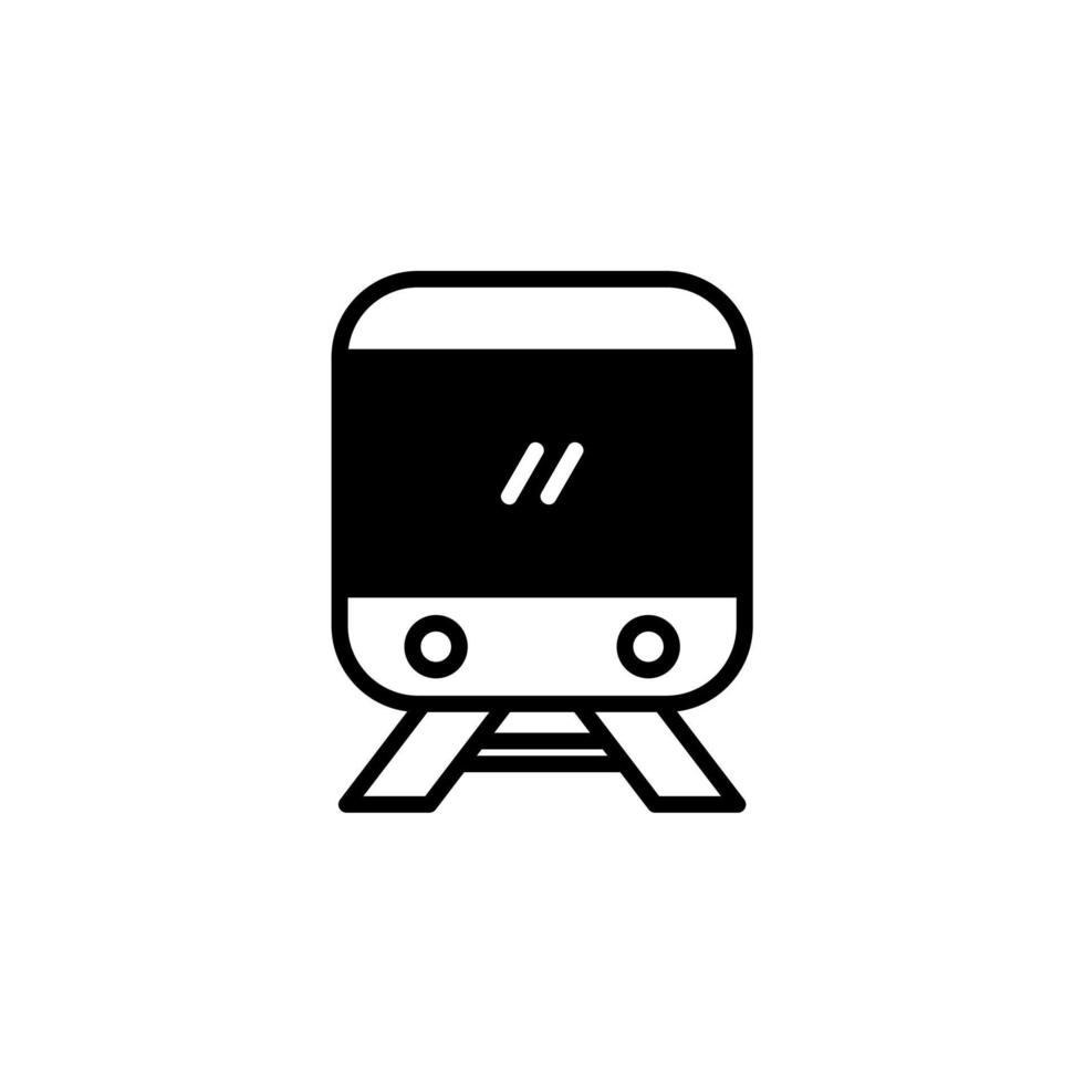 train, locomotive, concept de conception d'icône de ligne solide de transport pour le web et l'interface utilisateur, icône simple adaptée à toutes fins. vecteur