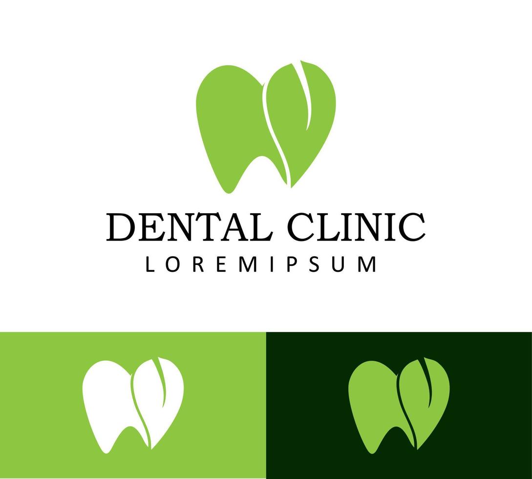 modèle de conception de logo de clinique dentaire vecteur