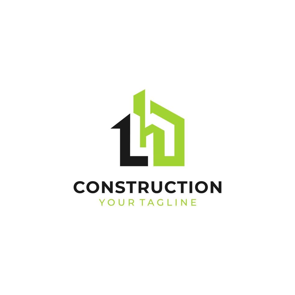 images vectorielles de stock de logo de construction vecteur