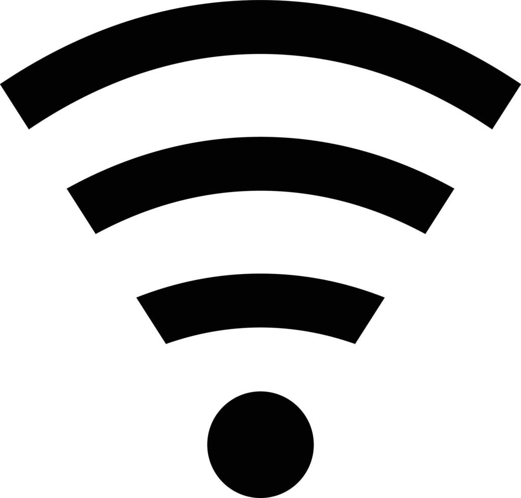 signal, internet ou icône simple wifi vecteur