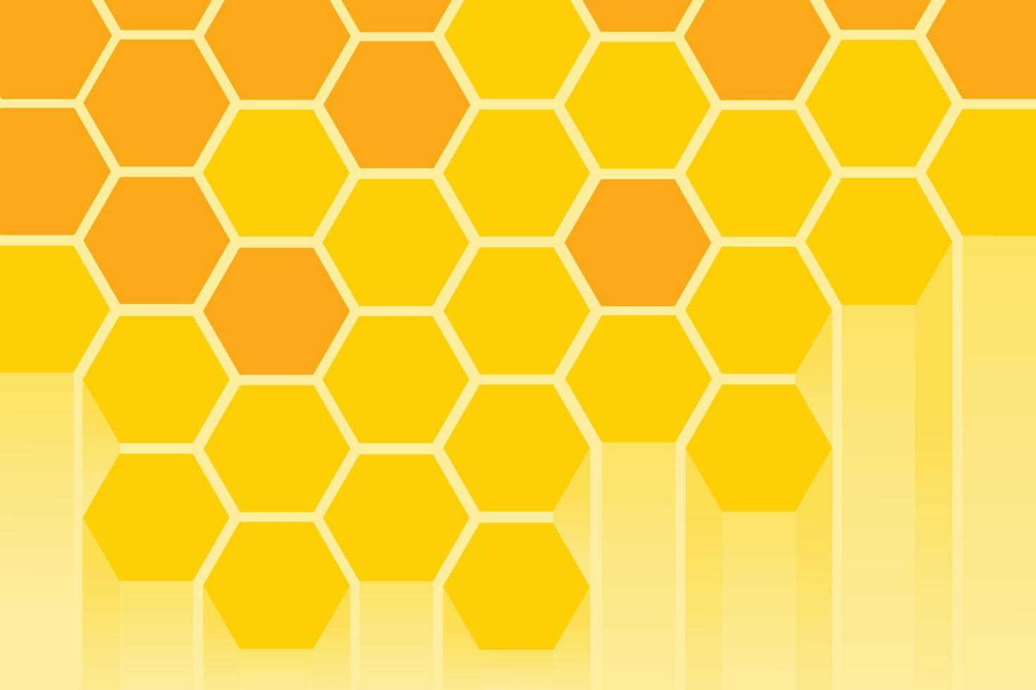 modèle de fond en nid d'abeille hexagonal pour bannière ou affiche vecteur