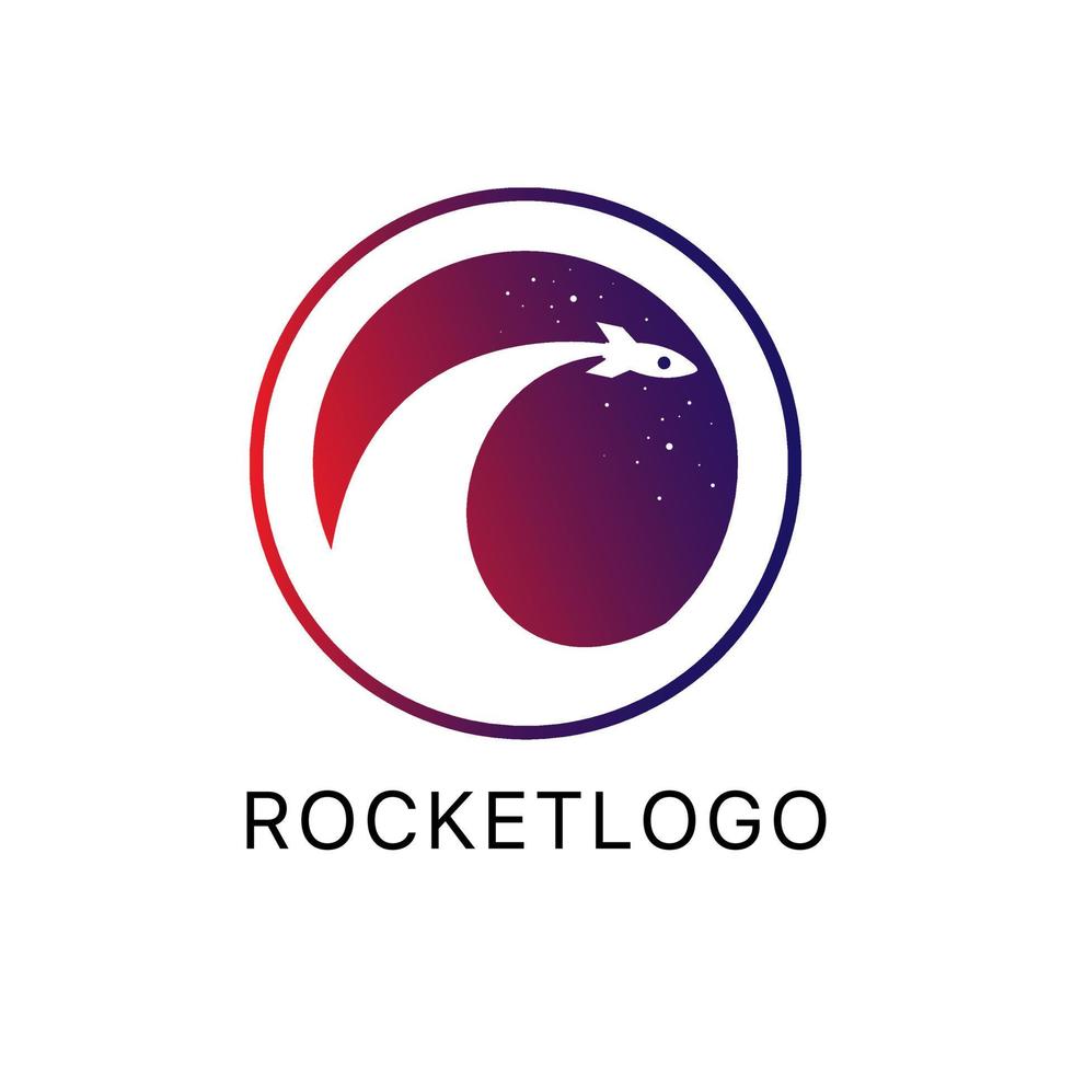modèle vectoriel d'icône de logo de fusée. illustration vectorielle
