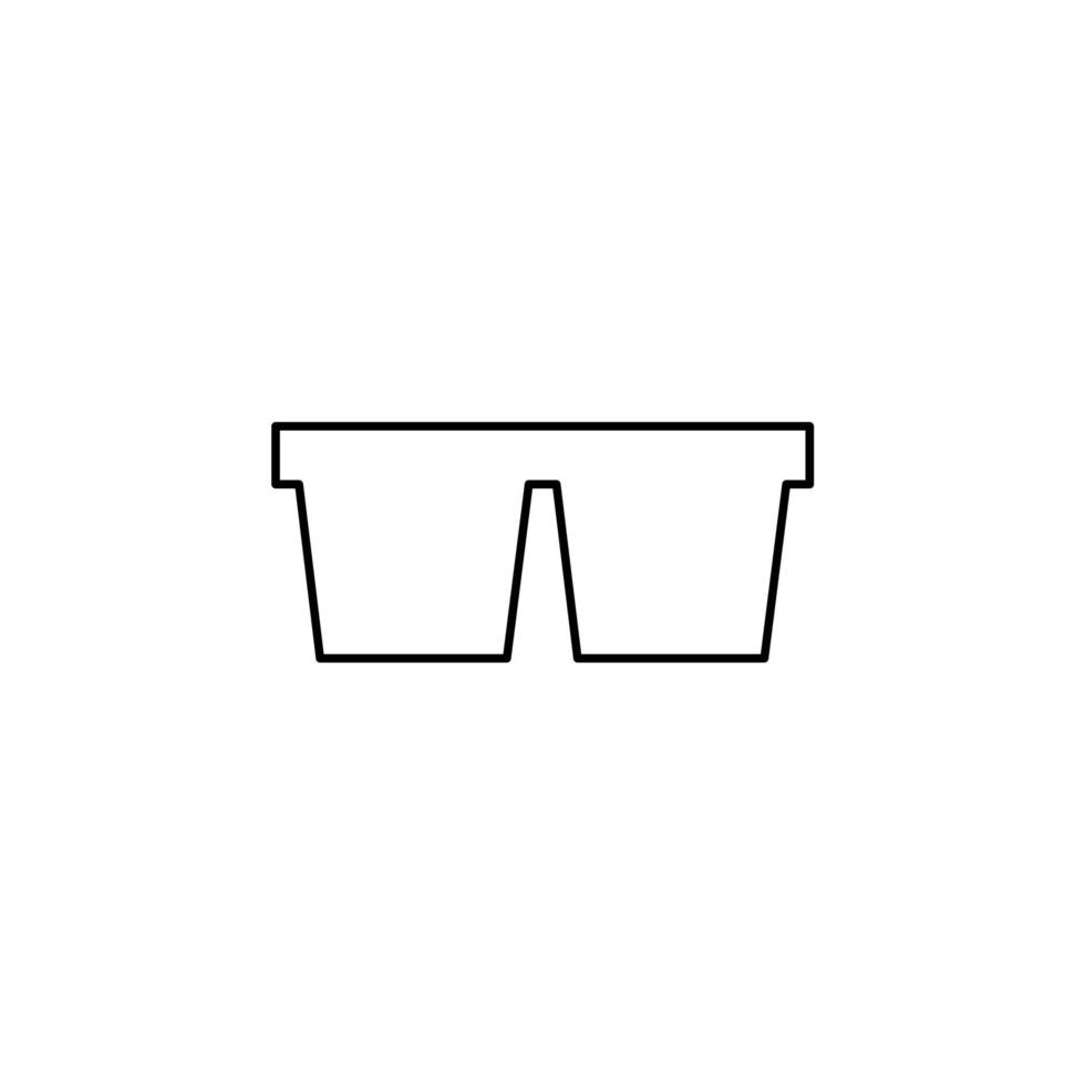 lunettes, lunettes de soleil, lunettes, lunettes fine ligne icône vector illustration logo modèle. adapté à de nombreuses fins.