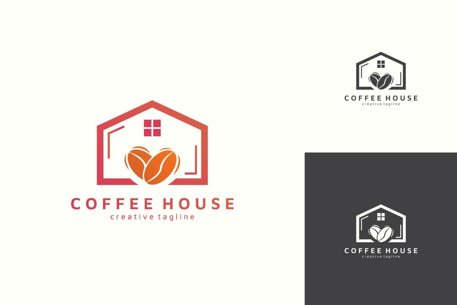 création de logo de café vecteur